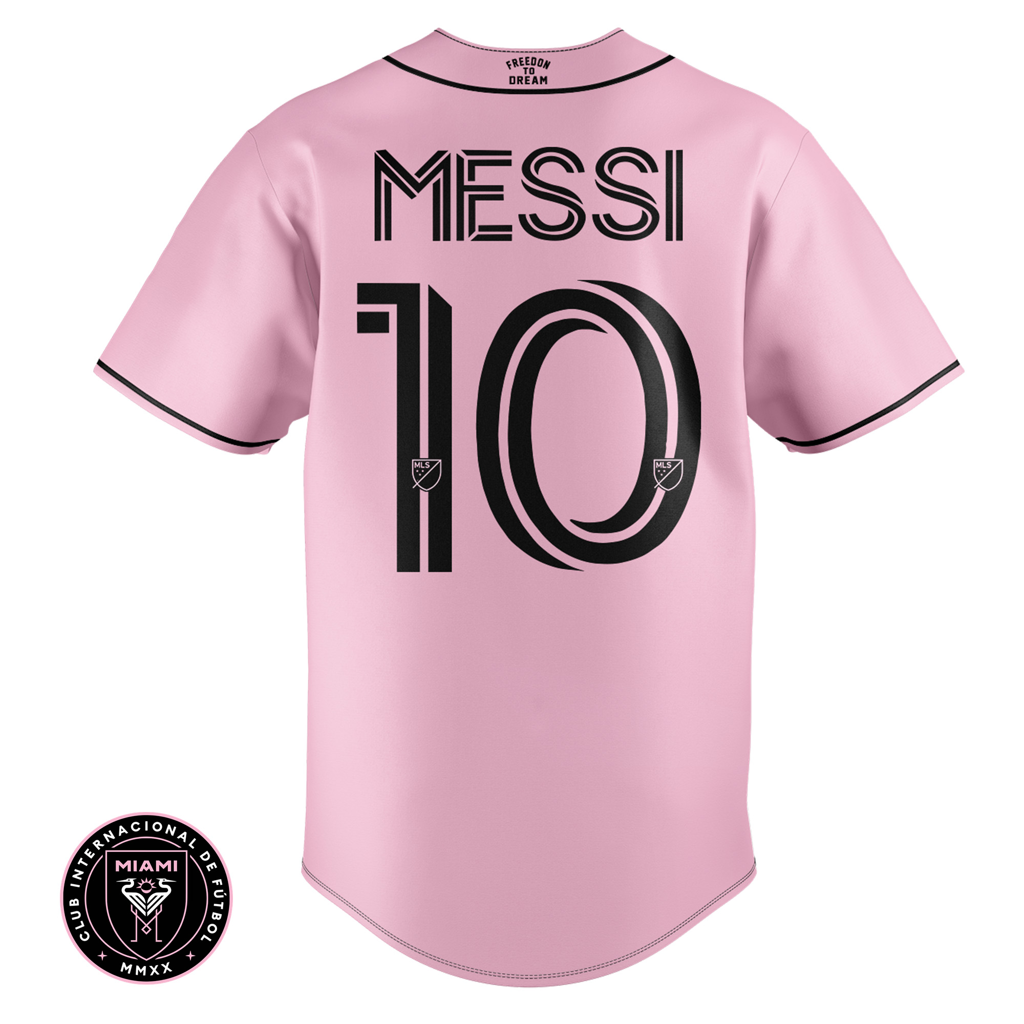 Lionel Messi Inter Miami FC The Goat Baseball Jersey - Growkoc